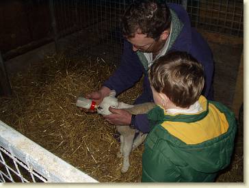 20070303-01 Opa geeft het lammetje melk